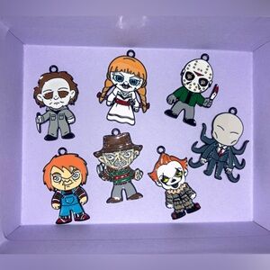 Horror Character Enamel Charms Set